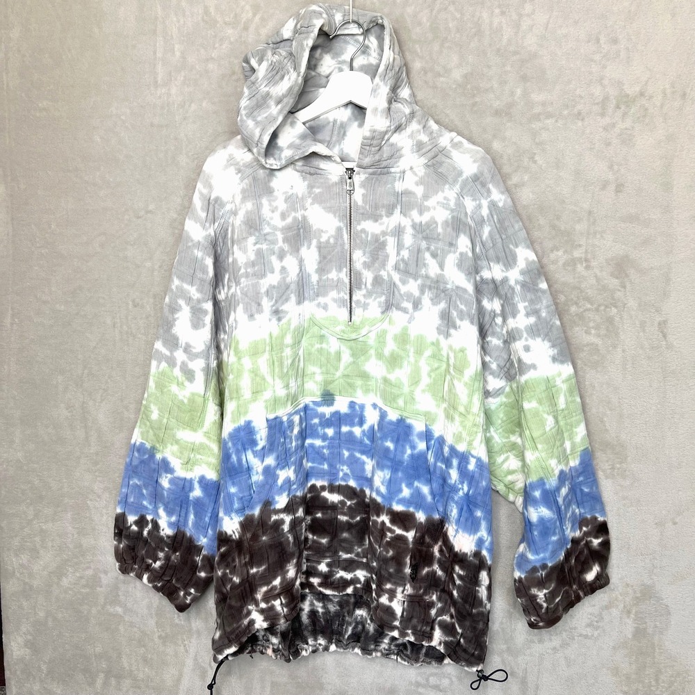 Free People Movement Trapped In Paradise‎ Pullover Hoodie Nightshade Combo Large